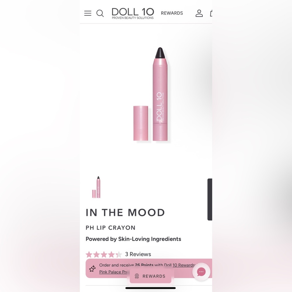 Doll 10 In The Mood PH Adaptive Lip Crayon in Say Yes